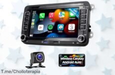 Transforma tu coche con el Podofo Radio: Carplay y Android Auto inalámbrico, sonido increíble y cámara trasera ¡Aprovecha este ofertón antes de que se agote!