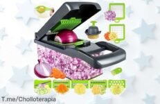 Transforma tu cocina al instante con el Cortador De Verduras Multifuncional 14-16 En 1, ¡un super chollo que te hará cocinar como un chef! Aprovecha este ofertón y compra ya antes de que se agote