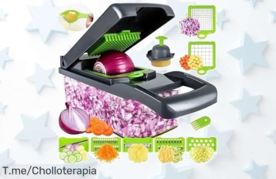 Transforma tu cocina al instante con el Cortador De Verduras Multifuncional 14-16 En 1, ¡un super chollo que te hará cocinar como un chef! Aprovecha este ofertón y compra ya antes de que se agote