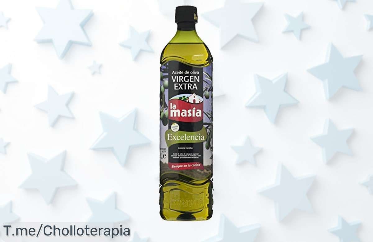 Transforma tu cocina con La Masia Aceite de Oliva Virgen Extra, un super chollo que eleva tus platos a otro nivel. ¡Aprovecha esta oferta única antes de que se acabe!