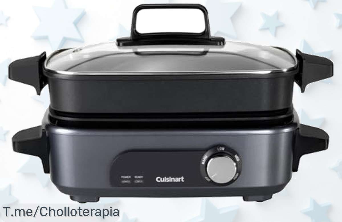 Transforma tu cocina con el Cuisinart 5 en 1 y sorpréndete al preparar tus platos favoritos en solo 6 minutos, ¡aprovecha este ofertón antes de que se agote!