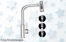 Transforma tu cocina con el grifo extraíble que todos desean: 3 modos de rociado y 360° de flexibilidad a un precio loco ¡Oferta limitada, actúa ya antes de quedarte sin él!