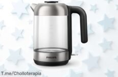 Transforma tu cocina con el hervidor Philips HD9339-80, ¡velocidad y estilo en cada taza! Aprovecha esta oferta única antes de que se agote, compra ahora