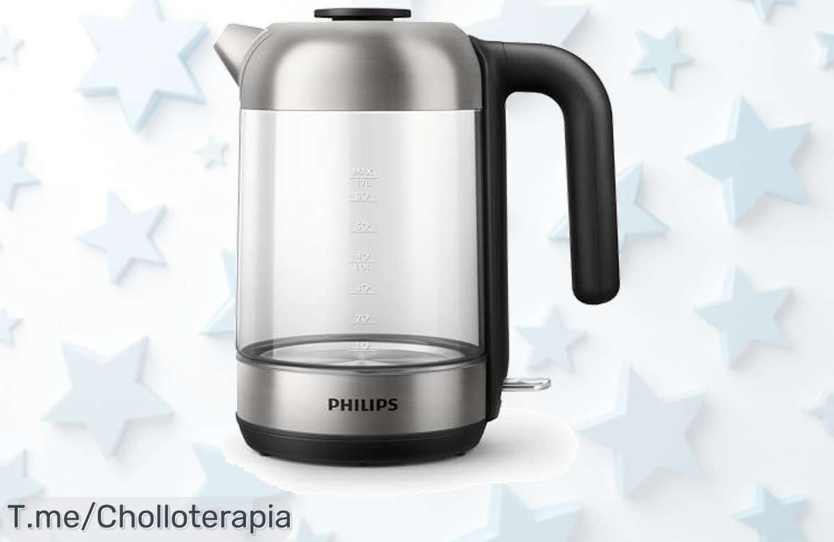 Transforma tu cocina con el hervidor Philips HD9339/80, ¡velocidad y estilo en cada taza! Aprovecha esta oferta única antes de que se agote, compra ahora.