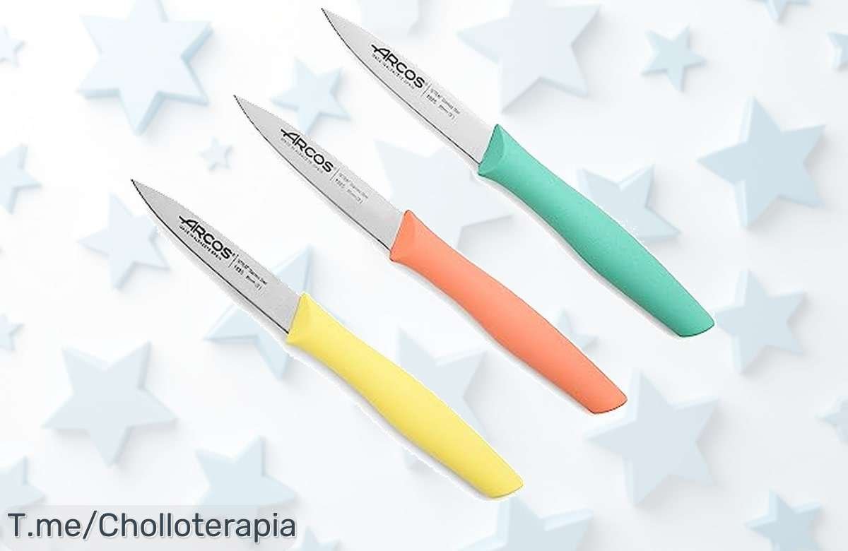 Transforma tu cocina con el super chollo Arcos Set de Cuchillos Mondadores: cortes precisos y mango ergonómico, ¡no te quedes sin este ofertón único!