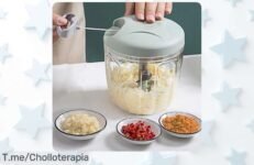 Transforma tu cocina con la Picadora de Carne Manual: ¡Corta ajo, cebolla y verduras sin esfuerzo! Aprovecha este ofertón único antes que se agote