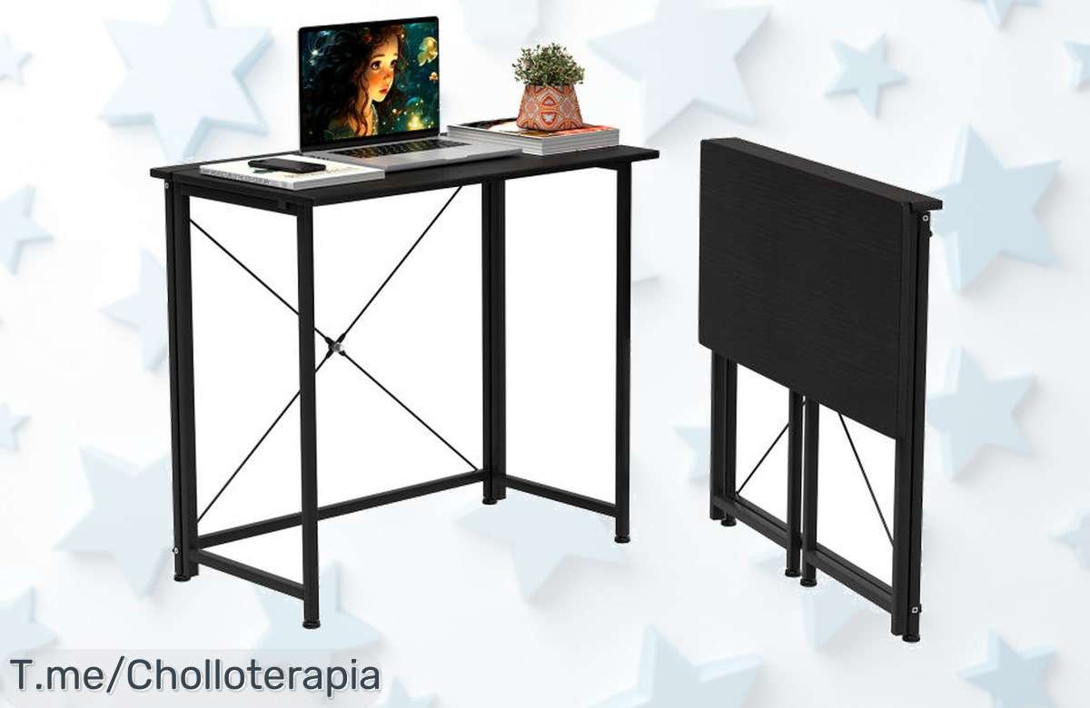 Transforma tu espacio con el Mágico Escritorio Plegable Rynview, ideal para organizar tu vida. ¡No dejes pasar este ofertón limitado y aprovecha el precio loco ahora!
