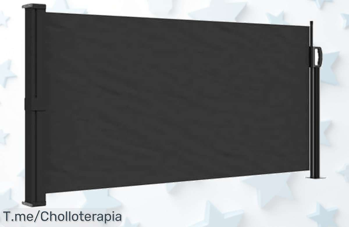 Transforma tu espacio exterior con el toldo lateral retráctil 100×300 cm, privacidad y protección total en un solo clic. Aprovecha este ofertón antes de que se acabe.