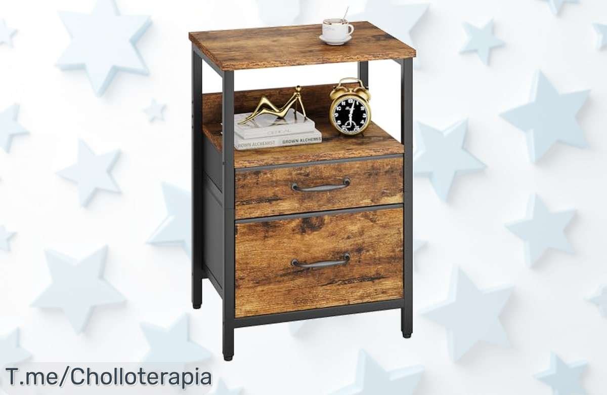 Transforma tu habitación con la mesita de noche YMYNY: diseño moderno, espacio para todo y un super chollo que no podrás resistir. ¡Compra ya antes de que se agote!