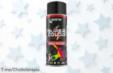 Transforma tu hogar con BOSTIK Super Color Negro Satinado, la pintura en spray de secado rápido ¡y aprovecha el descuentazo! Solo por tiempo limitado, actúa ya y no te lo pierdas