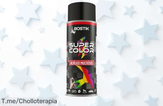 Transforma tu hogar con BOSTIK Super Color Negro Satinado, la pintura en spray de secado rápido ¡y aprovecha el descuentazo! Solo por tiempo limitado, actúa ya y no te lo pierdas