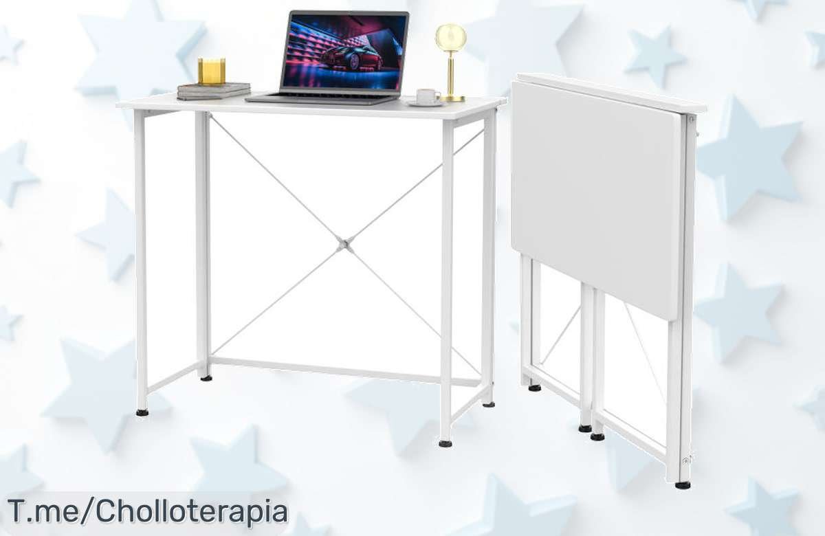 Transforma tu hogar con el Escritorio Plegable Rcynview: Elegante, funcional y a un precio loco. ¡No dejes escapar esta oferta única antes de que se agote!