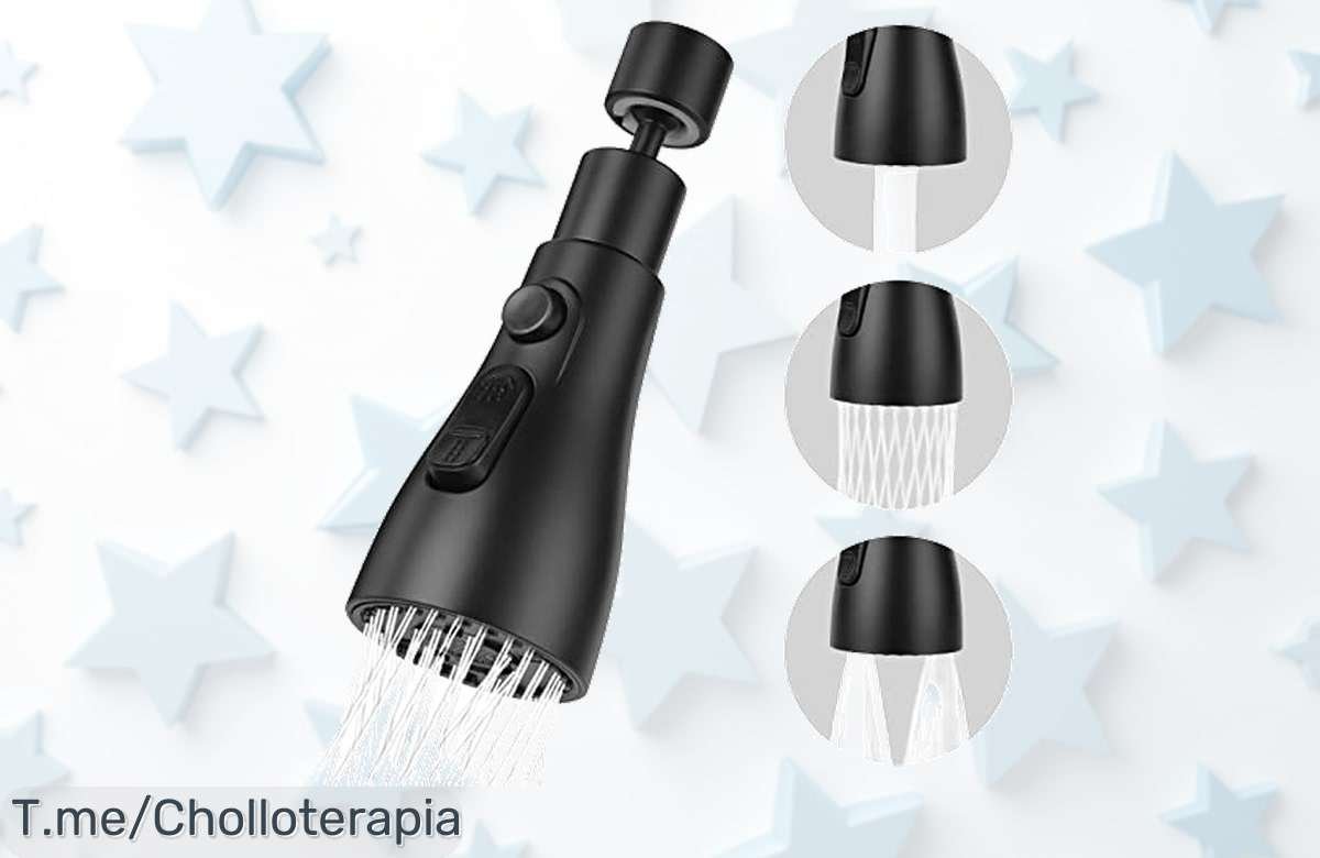 Transforma tu hogar con el OSDUE Aireador de Grifo: ¡3 modos de agua para simplificarte la vida! Oferta limitada, no te quedes sin este super chollo que hará maravillas.
