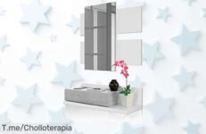 Transforma tu hogar con el Recibidor Tekkan, elegante y funcional con cajón incluido Aprovecha este ofertón único y compra ahora antes de que se agote
