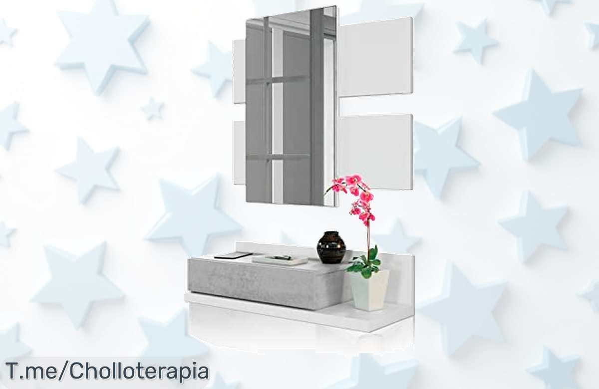Transforma tu hogar con el Recibidor Tekkan, elegante y funcional con cajón incluido. Aprovecha este ofertón único y compra ahora antes de que se agote.