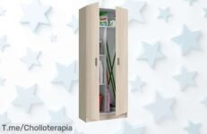 Transforma tu hogar con el armario Habitdesign en roble, espacio increíble y organización perfecta a un precio loco ¡Compra ya este chollo antes de que se agote!