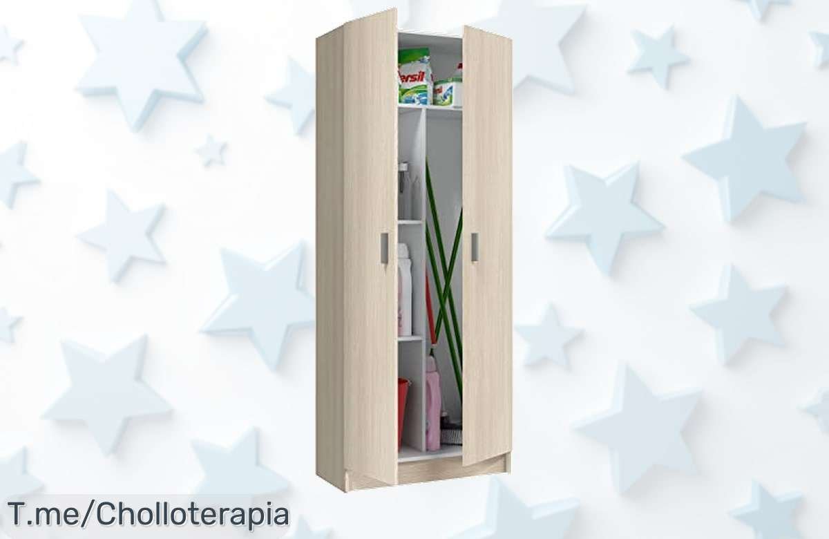 Transforma tu hogar con el armario Habitdesign en roble, espacio increíble y organización perfecta a un precio loco. ¡Compra ya este chollo antes de que se agote!