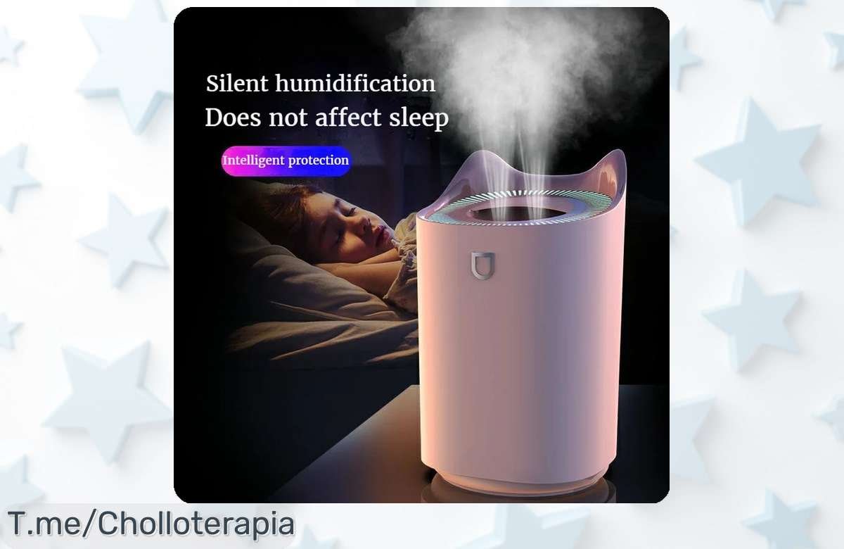 Transforma tu hogar con el humidificador de aire de doble chorro: frescura y aroma genial a un precio loco. ¡Stock limitado, actúa ya antes que se agote!