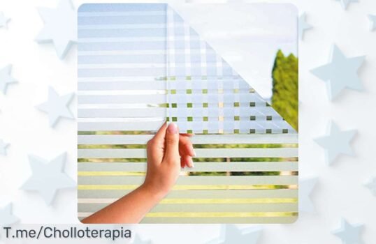 Transforma tu hogar con el vinilo ventana MARAPON® a rayas, fácil de colocar y quitar sin burbujas ¡Aprovecha este super chollo antes que se agote!