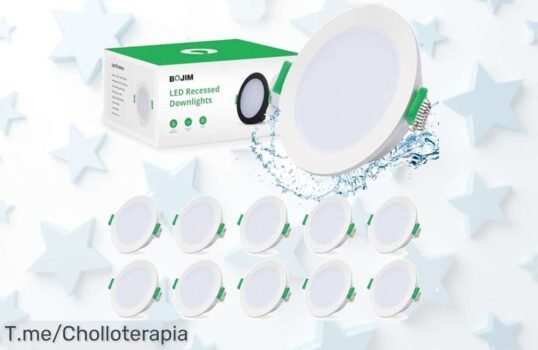 Transforma tu hogar con este ofertón de 10 focos LED empotrables regulables a un precio loco, calidad premium y luz cálida ¡Compra ya antes de que se agote!
