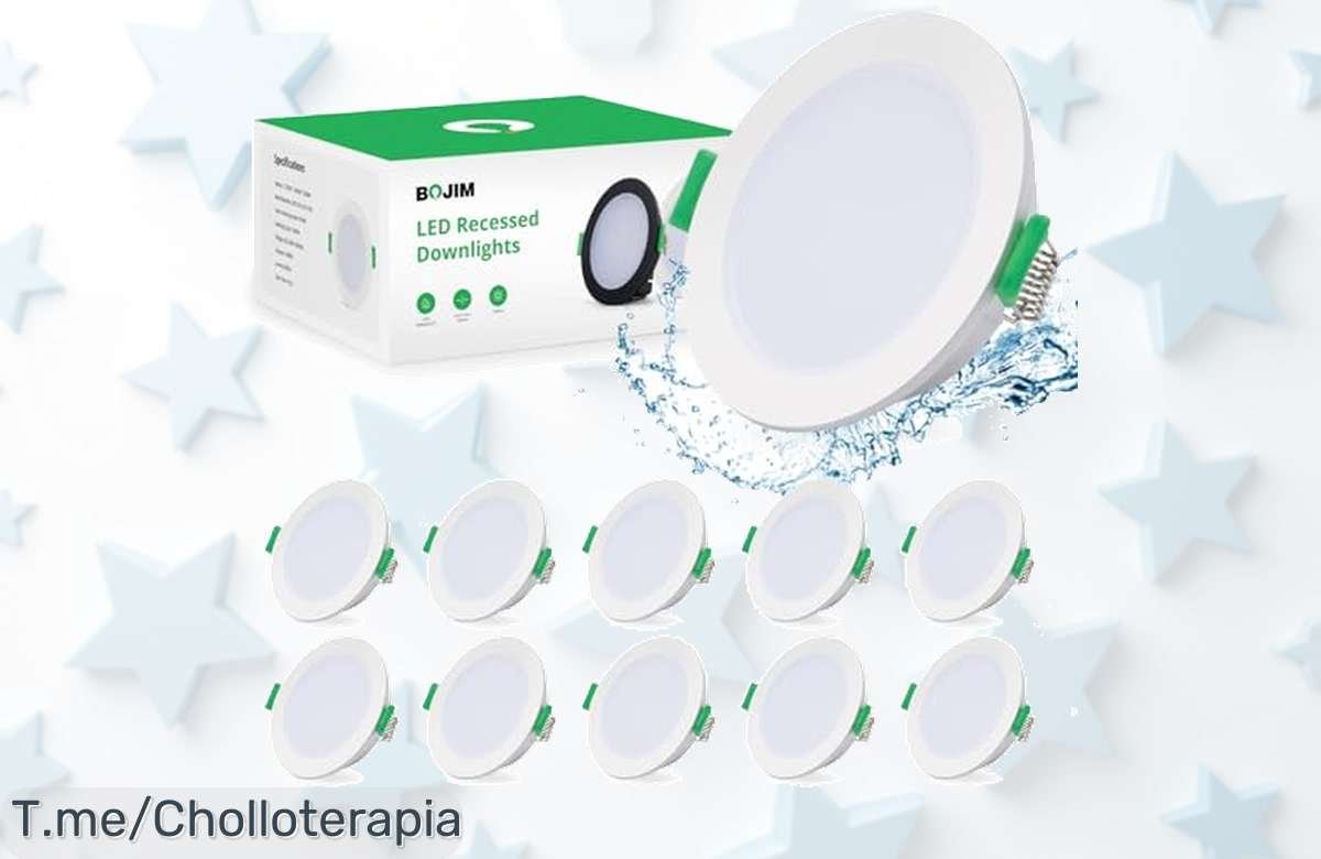 Transforma tu hogar con este ofertón de 10 focos LED empotrables regulables a un precio loco, calidad premium y luz cálida. ¡Compra ya antes de que se agote!