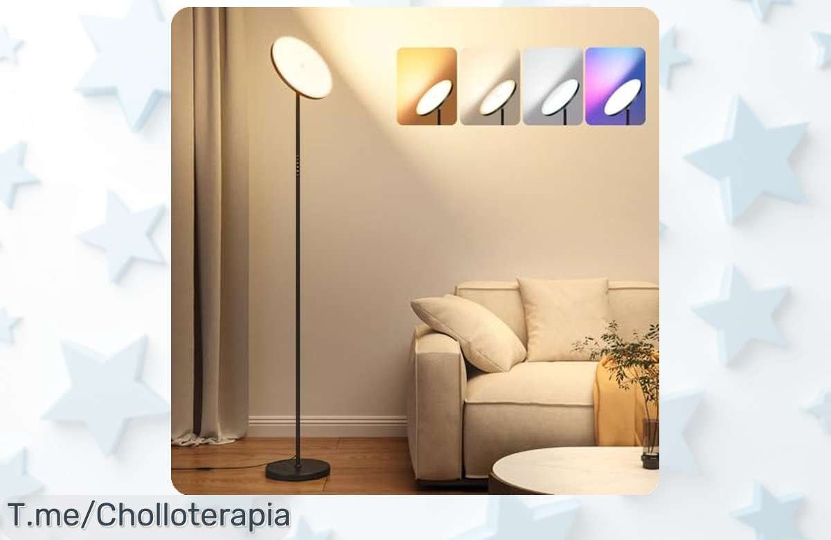 Transforma tu hogar con la Lámpara de Pie RGB LED a un precio loco, ajustable a tu gusto y con control remoto. ¡No te pierdas este super chollo limitado, compra ya!