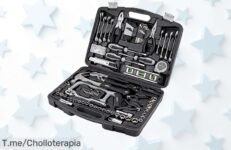 Transforma tu hogar con la caja de herramientas Amazon Basics de 173 piezas, calidad insuperable y fácil transporte, ¡aprovecha este ofertón antes que se agote!