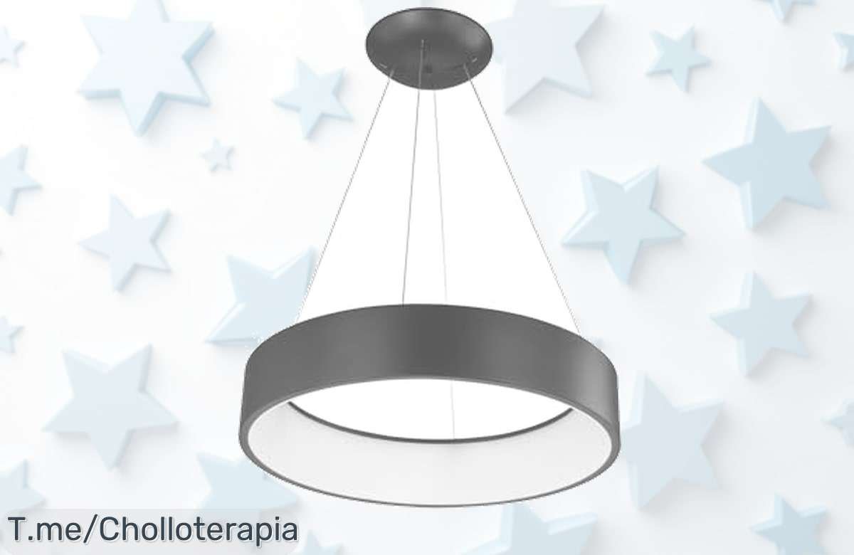 Transforma tu hogar con la lámpara colgante WOFI, bombillas incluidas y estilo gris. ¡Ofertón nunca visto! Aprovecha el descuento brutal antes de que se agote. Compra ya y brilla.