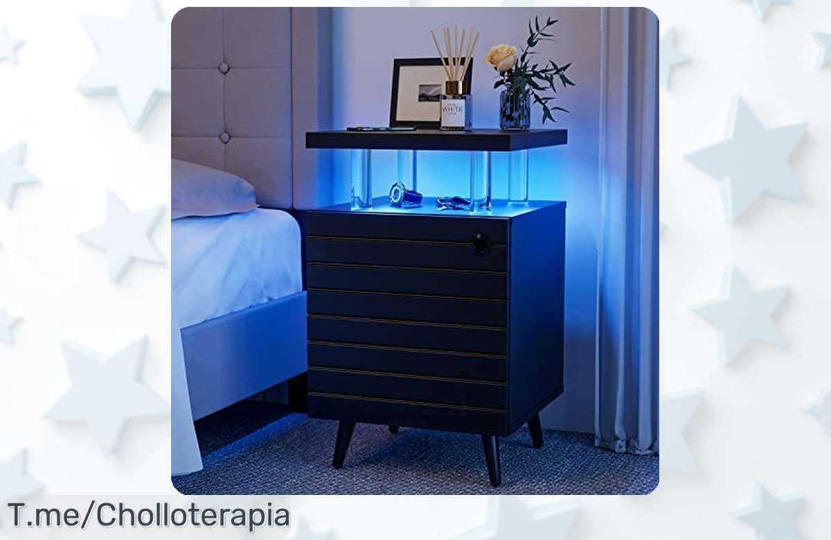 Transforma tu hogar con la mesita LED Cubehom, personalizable en 16 colores y fácil de montar. ¡No te pierdas este super chollo que se agota rápido! Compra ya y mágicamente ilumina tu espacio.