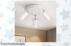 Transforma tu hogar con nuestra lámpara de techo de 3 focos orientables a un precio loco y disfruta de un ambiente único, ¡pero apúrate que es oferta limitada!
