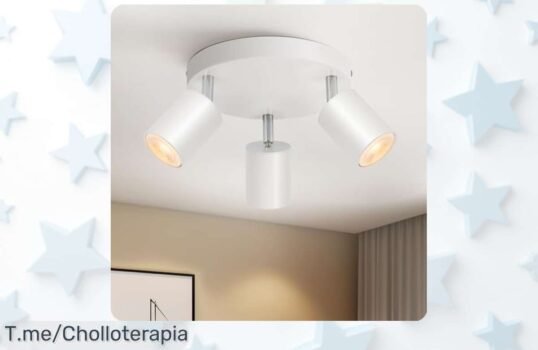 Transforma tu hogar con nuestra lámpara de techo de 3 focos orientables a un precio loco y disfruta de un ambiente único, ¡pero apúrate que es oferta limitada!