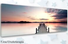 Transforma tu hogar con nuestro cuadro de Puente y Lago al atardecer, un efecto dimensional único a precio loco ¡Compra ya antes que se agoten!