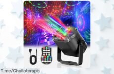 Transforma tu hogar en la mejor discoteca con luces de fiesta y 60 patrones únicos por un precio loco ¡Aprovecha este ofertón limitado y disfruta ya de tus noches!