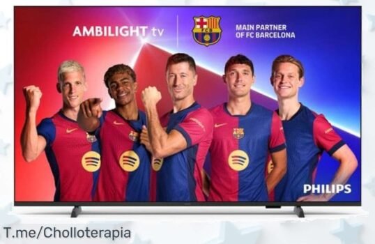 Transforma tu hogar en un cine con la TV Philips Ambilight 55 UltraHD, colores vibrantes y experiencias increíbles te esperan ¡Aprovecha este super chollo antes que se acabe!