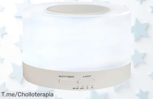 Transforma tu hogar en un oasis de paz con nuestro humidificador de aromaterapia a precio loco, disfruta su luz nocturna y respiración feliz ¡Compra ya antes que se agoten!