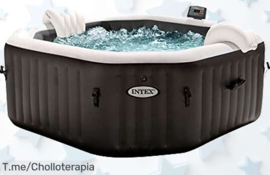 Transforma tu hogar en un paraíso con el Intex Spa hinchable, controla todo desde tu móvil y relájate en burbujas deluxe ¡Oferta única de precio loco por tiempo limitado!