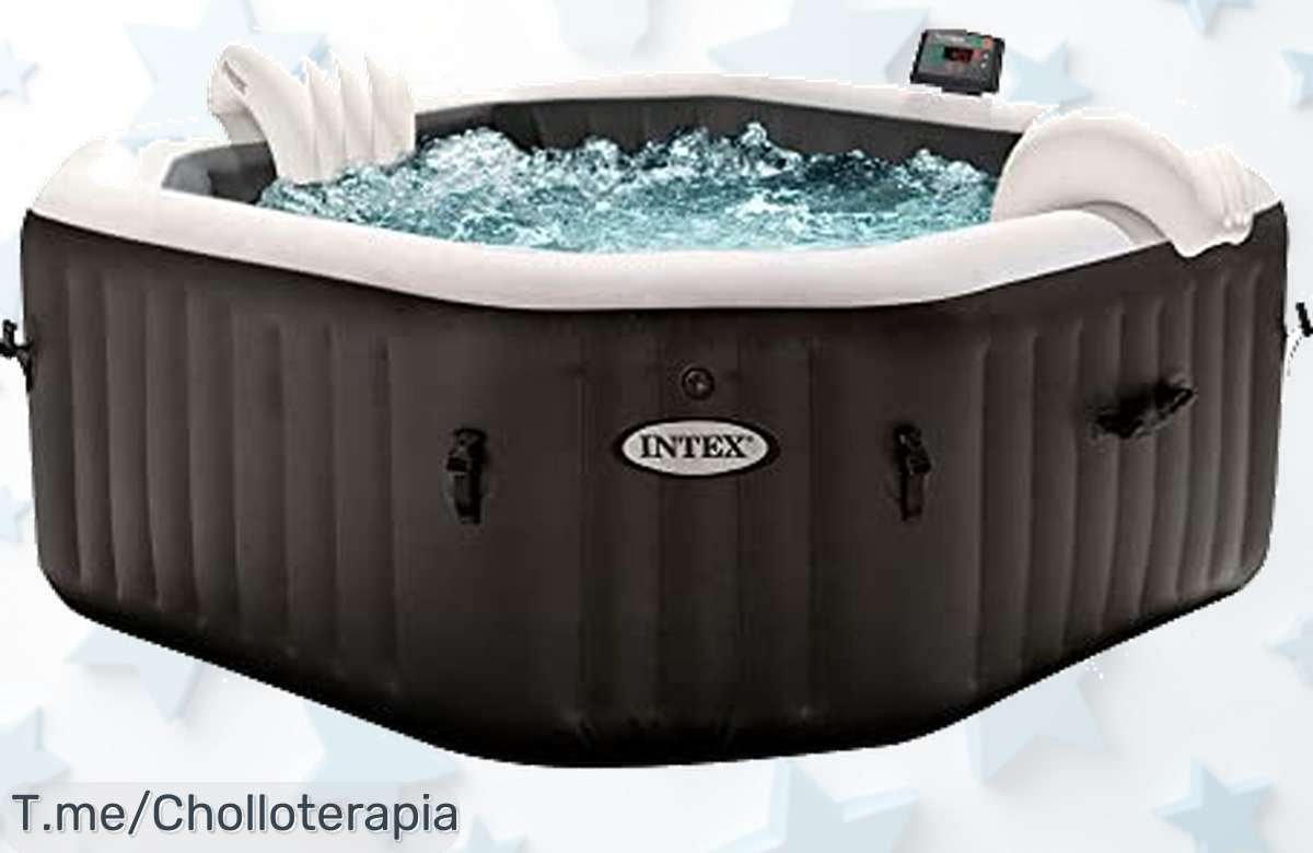 Transforma tu hogar en un paraíso con el Intex Spa hinchable, controla todo desde tu móvil y relájate en burbujas deluxe. ¡Oferta única de precio loco por tiempo limitado!