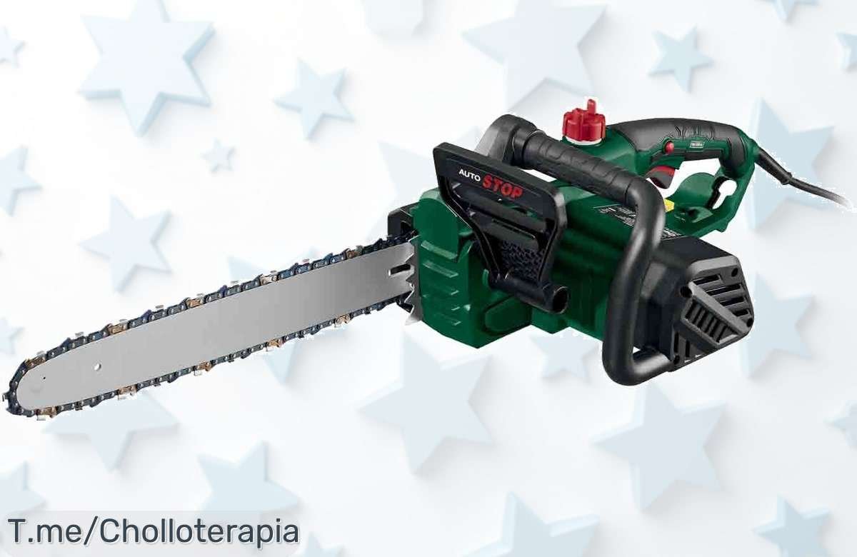 Transforma tu jardín con la motosierra eléctrica de 2200 W a un precio loco y corta sin esfuerzo; ¡no te quedes sin esta oportunidad única, compra ya antes que se agote!