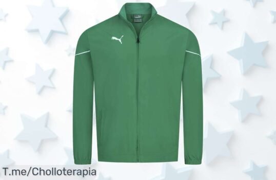 Transforma tu look deportivo con la PUMA teamRISE Sideline Hombre Chaqueta, un super chollo que no puedes dejar pasar ¡Compra ahora y destaca mientras entrenas!