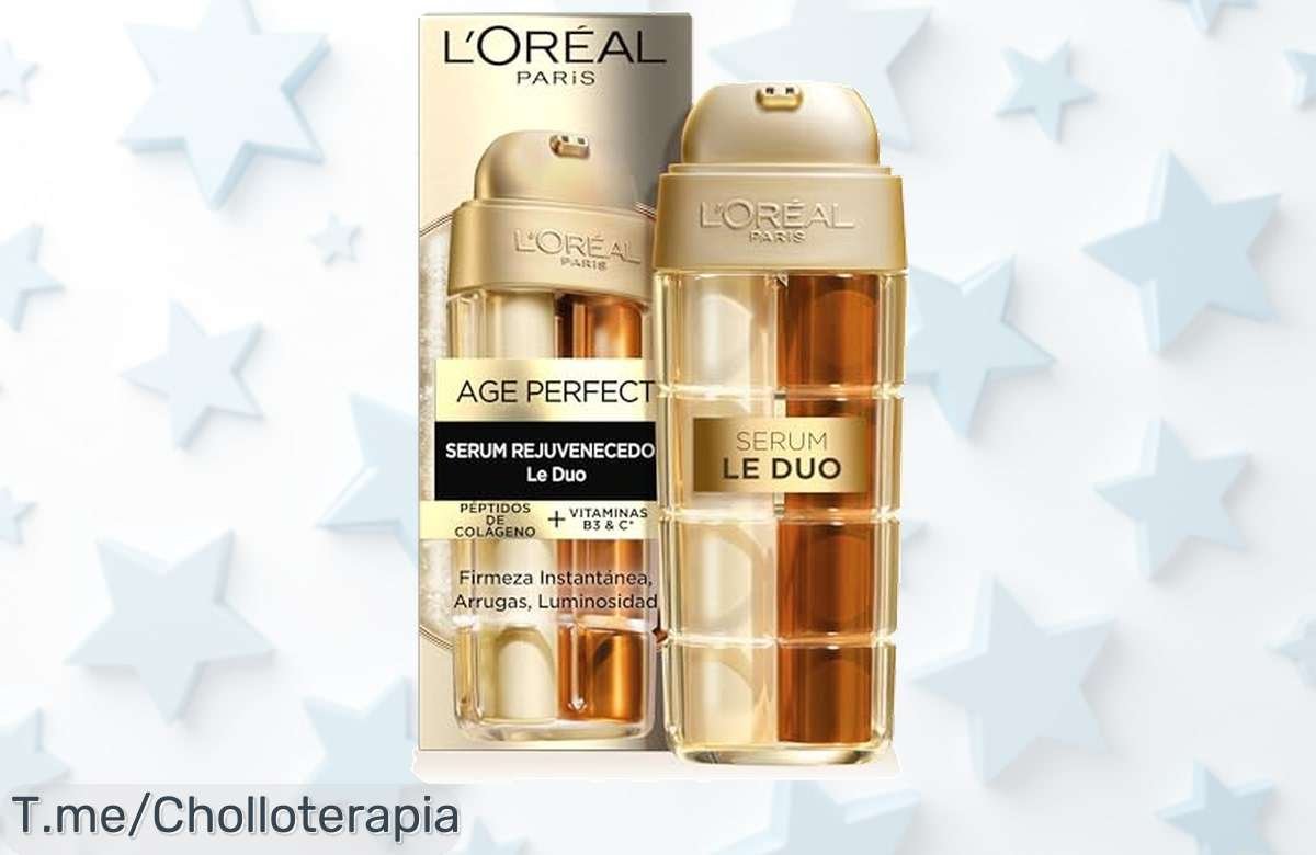 Transforma tu piel con L’Oréal Paris Age Perfect Duo ¡Arrugas reducidas en un 83% y firmeza al instante! No dejes pasar este ofertón limitado ¡Compra ya y sorpréndete!