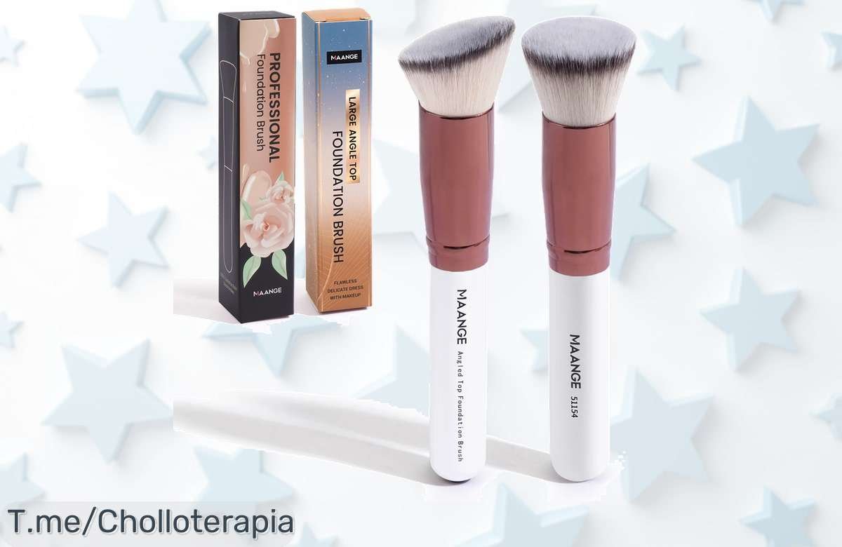 Transforma tu rutina con el super chollo del maquillaje: Brochas MAANGE, cerdas suaves para un acabado espectacular. ¡No dejes pasar este ofertón y compra ya!