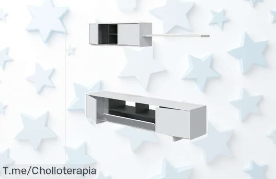 Transforma tu salón con el Mueble FORÉS Belus: ¡3 piezas elegantes bicolor a un precio loco que no puedes dejar escapar! Oferta limitada, compra ya y sorprende a todos