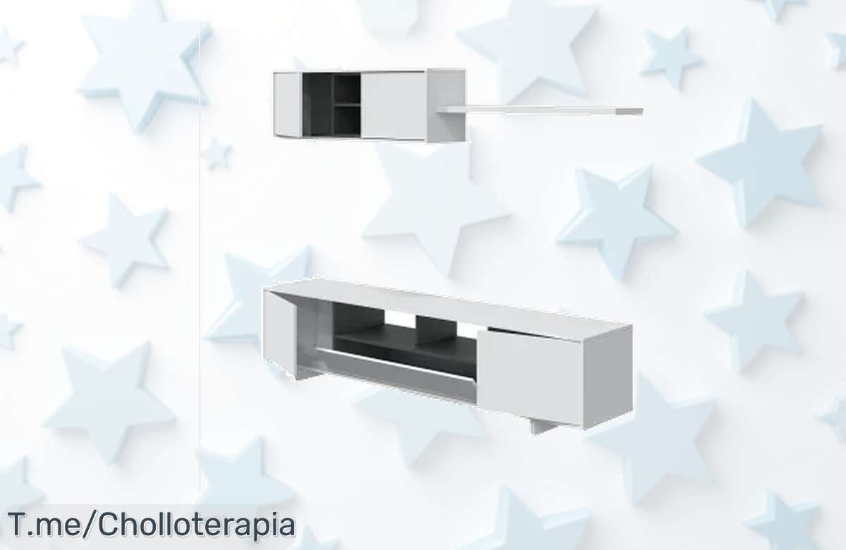 Transforma tu salón con el Mueble FORÉS Belus: ¡3 piezas elegantes bicolor a un precio loco que no puedes dejar escapar! Oferta limitada, compra ya y sorprende a todos.