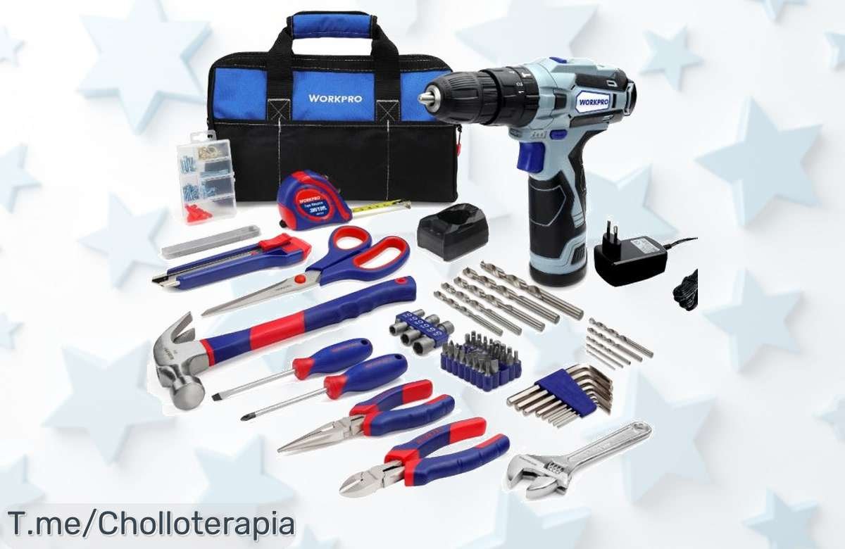 Transforma tu vida con WORKPRO: 178 herramientas de bricolaje en un super chollo que no podrás resistir. ¡Hazte con ellas ahora y convierte tus proyectos en éxitos!