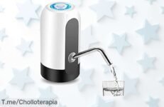 Transforma tu vida con la bomba de agua portátil eléctrica recargable por USB, perfecta para 5 galones ¡No te pierdas este super chollo! Stock limitado, actúa ya
