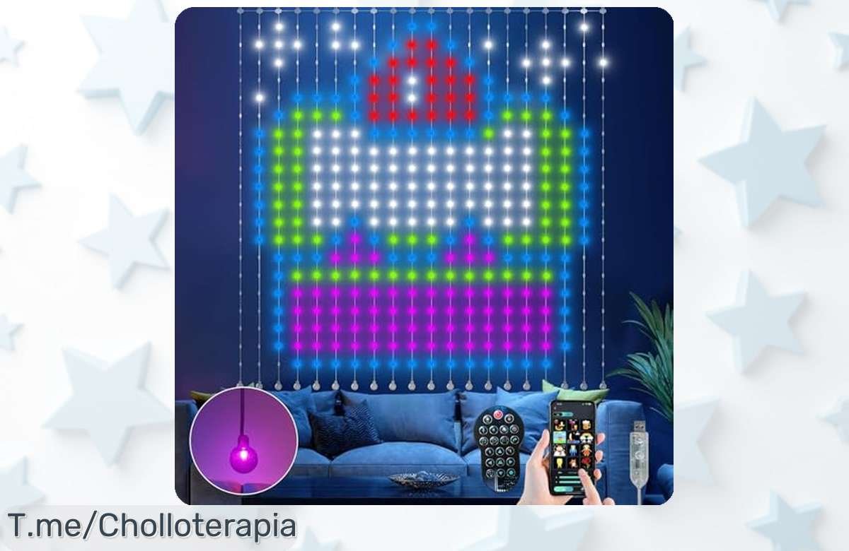 Transforma tus fiestas con Ciskotu, la cortina de luces RGBIC que brilla al ritmo de tu música. ¡Super chollo disponible solo por tiempo limitado! Compra ahora y no te quedes sin ella.