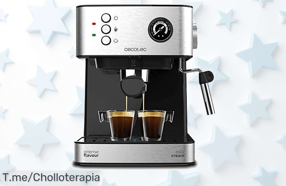 Transforma tus mañanas con la Cecotec Cafetera Express Power Espresso 20 Professionale a un precio loco, disfruta del mejor café en casa ¡Compra ya antes de que se agote!