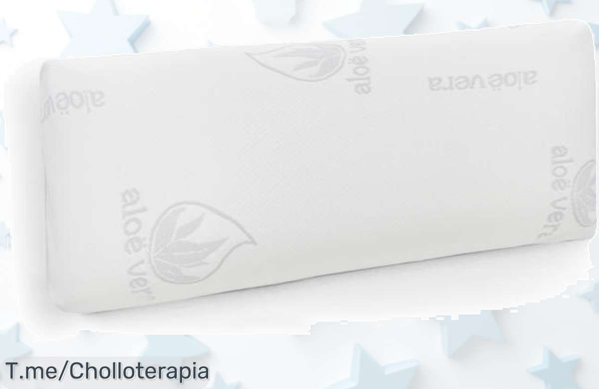 Transforma tus noches con la almohada viscoelástica de Aloe Vera: alivio para tu cuello y tratamiento antibacterias a un precio loco. ¡No te quedes sin ella, compra ahora!