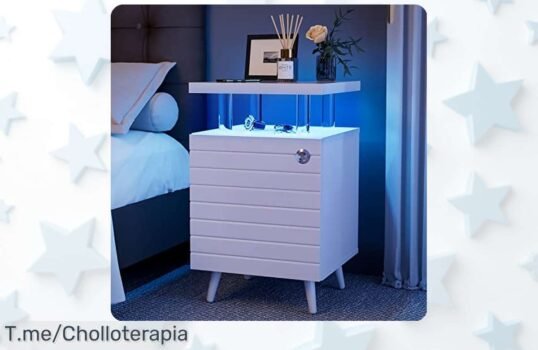 Transforma tus noches con la mesita LED Cubehom a un precio loco, ¡16 colores y organización fácil! Oferta limitada, no dejes pasar este super chollo antes que se agote