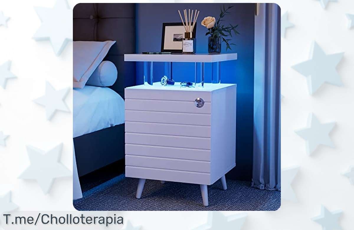 Transforma tus noches con la mesita LED Cubehom a un precio loco, ¡16 colores y organización fácil! Oferta limitada, no dejes pasar este super chollo antes que se agote.
